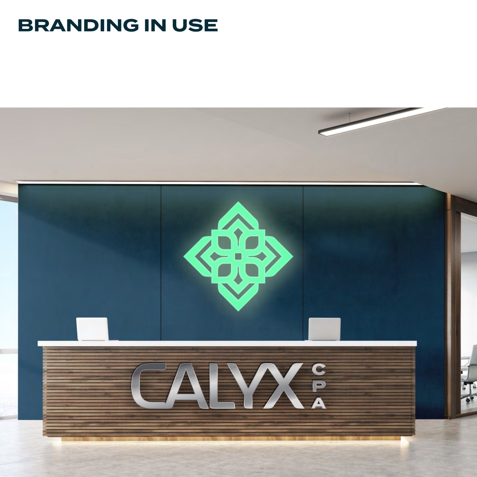 Office reception sign