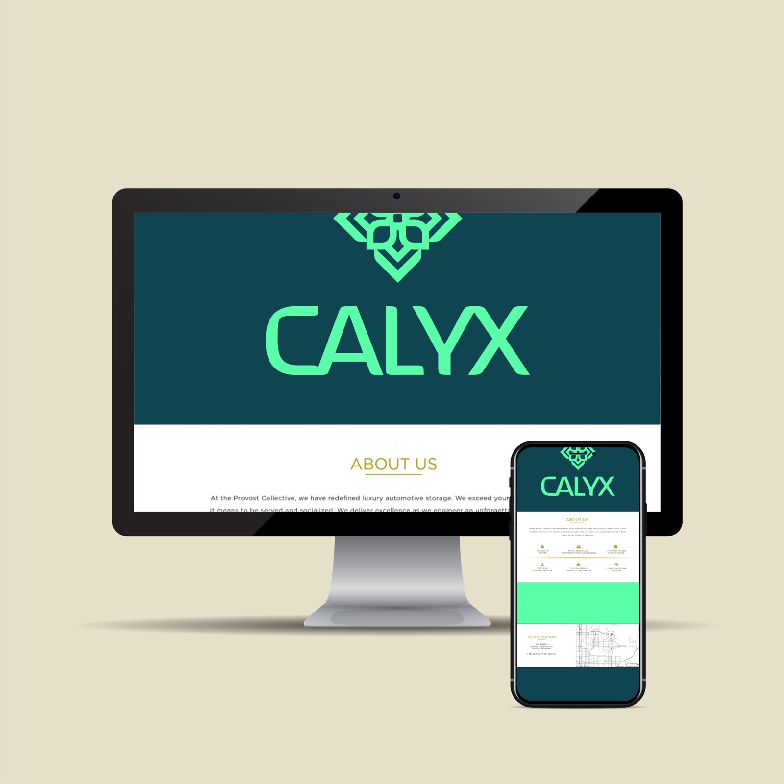 Website mockup