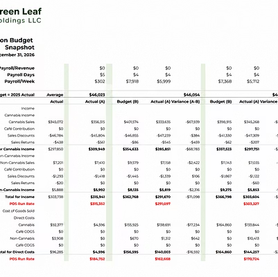 Budget snapshot